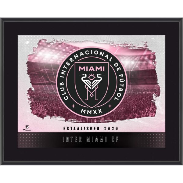 Inter Miami CF 10.5" x 13" Sublimated Horizontal Team Logo Plaque