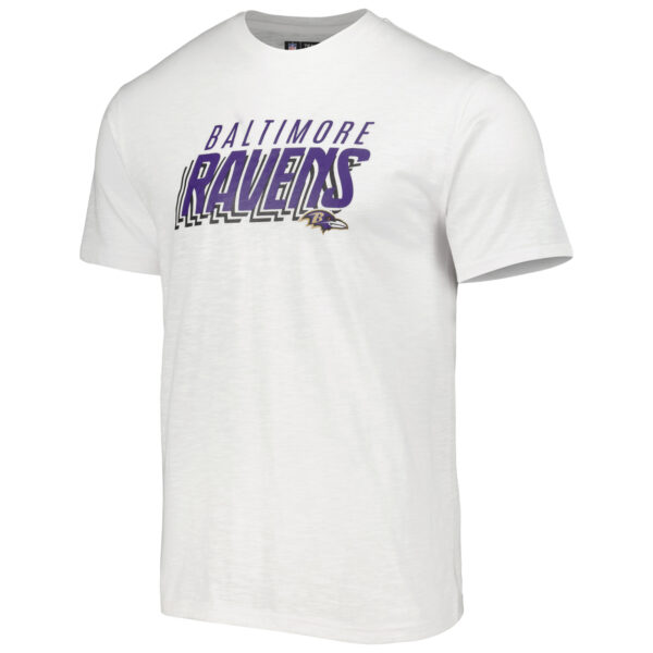 Men's Concepts Sport Charcoal/White Baltimore Ravens Downfield T-Shirt & Shorts Sleep Set - Image 5