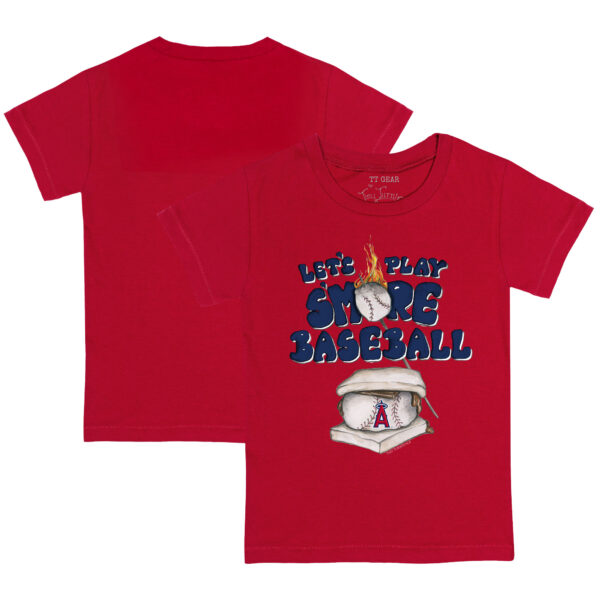 Youth Tiny Turnip Red Los Angeles Angels Smores T-Shirt - Image 2