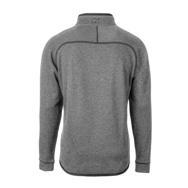 Men's Cutter & Buck Heather Gray Florida Gators Swinging Gator Mainsail Sweater-Knit Half-Zip Pullover Top - Image 7