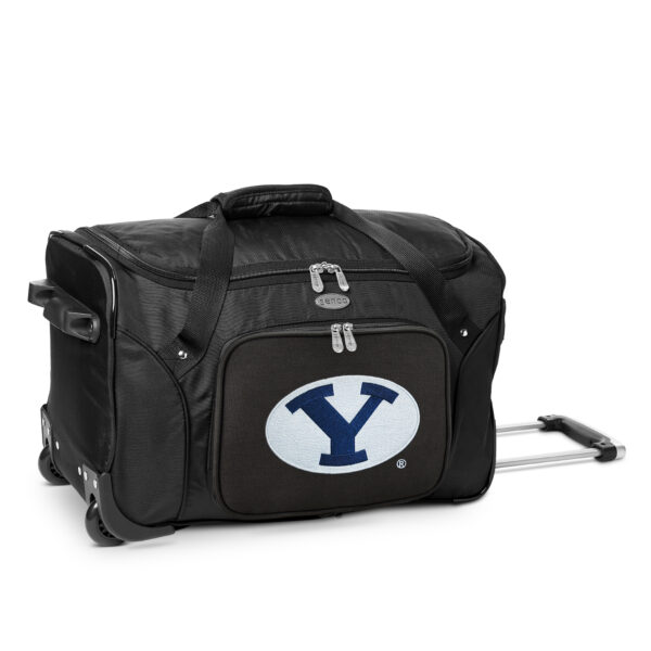 MOJO Black BYU Cougars 22" 2-Wheeled Duffel Bag - Image 8