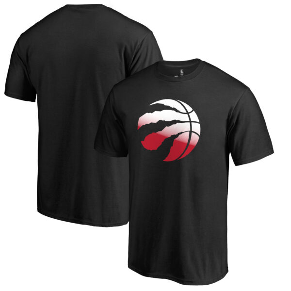 Men's Black Toronto Raptors Gradient Logo T-Shirt - Image 6