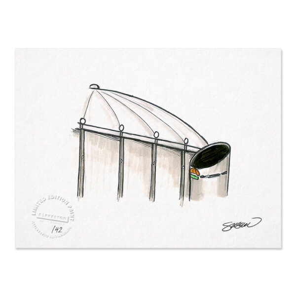 Tampa Bay Rays 8.5" x 11" Tropicana Field Sketch Art Print