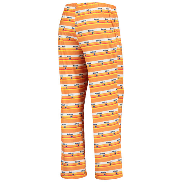 Women's Orange Houston Astros Retro Print Sleep Pants - Image 7