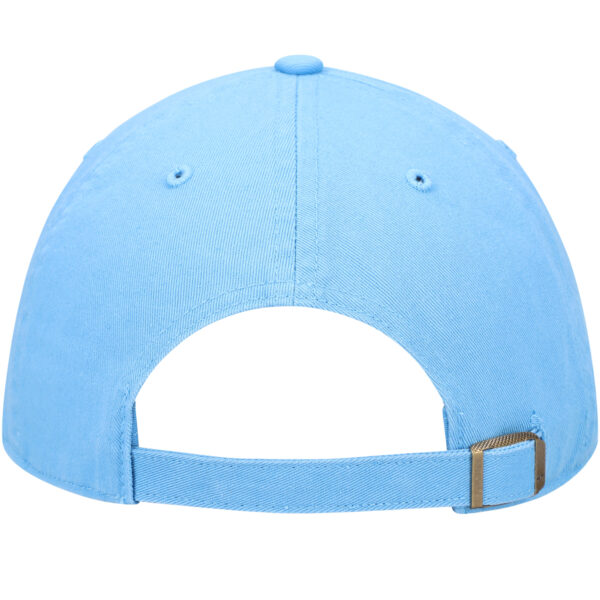 Men's '47 Light Blue Chicago Cubs Logo Cooperstown Collection Clean Up Adjustable Hat - Image 9