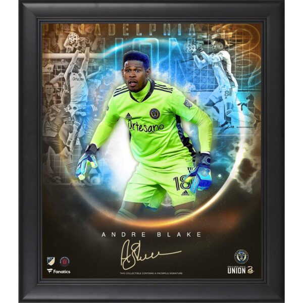 Andre Blake Philadelphia Union Framed 15" x 17" Stars of the Game Collage - Facsimile Signature