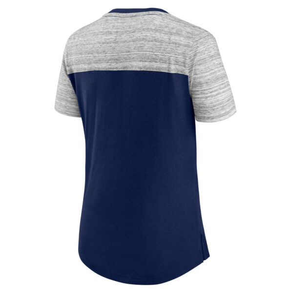 Women's Fanatics College Navy/Heathered Gray Seattle Seahawks Close Quarters V-Neck T-Shirt - Image 7
