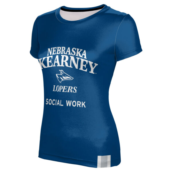 Women's Blue Nebraska-Kearney Lopers Social Work T-Shirt - Image 6