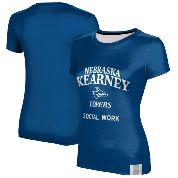 Women's Blue Nebraska-Kearney Lopers Social Work T-Shirt
