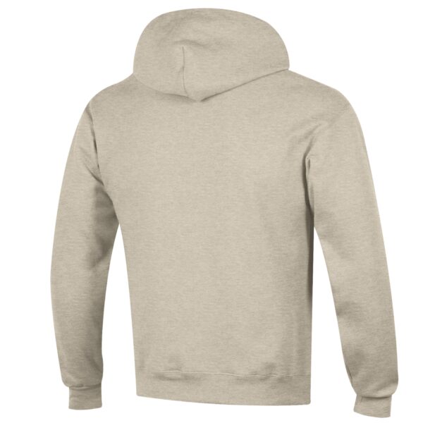 Men's Champion Oatmeal SUNY Brockport Golden Eagles Eco Powerblend Pullover Hoodie - Image 7