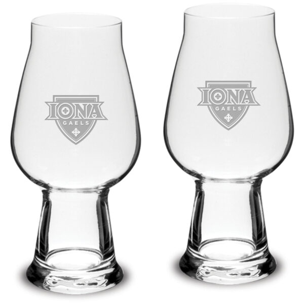 Iona University Gaels 18.25oz. 2-Piece Luigi Bormioli IPA Glass Set