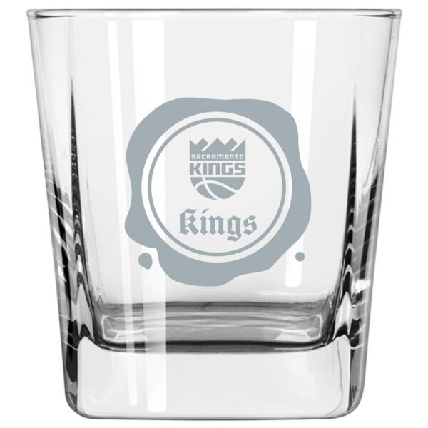 Sacramento Kings 14oz. Frost Stamp Old Fashioned Glass