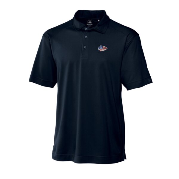 Men's Cutter & Buck Navy Kansas City Chiefs Big & Tall DryTec Genre Textured Solid Polo - Image 6