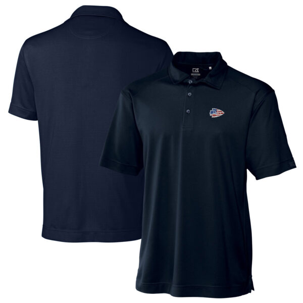 Men's Cutter & Buck Navy Kansas City Chiefs Big & Tall DryTec Genre Textured Solid Polo