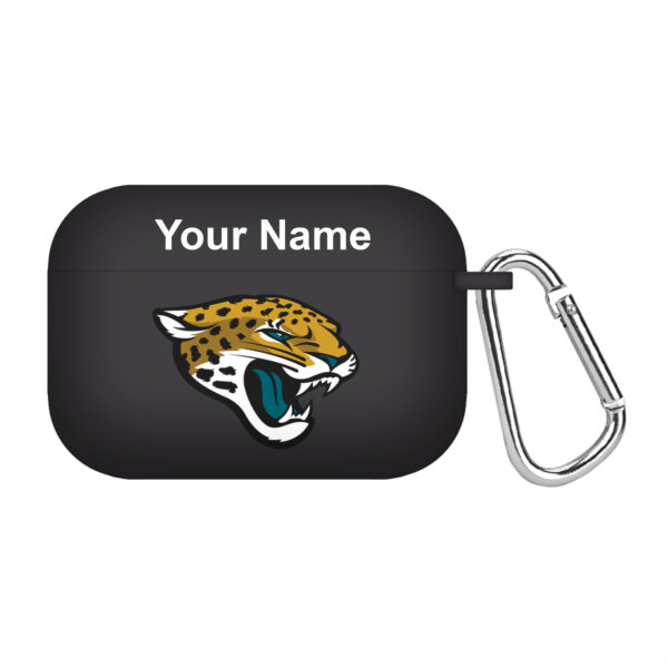 Black Jacksonville Jaguars Personalized AirPods Pro Case Cover - Image 4
