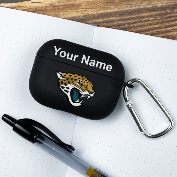 Black Jacksonville Jaguars Personalized AirPods Pro Case Cover - Image 5