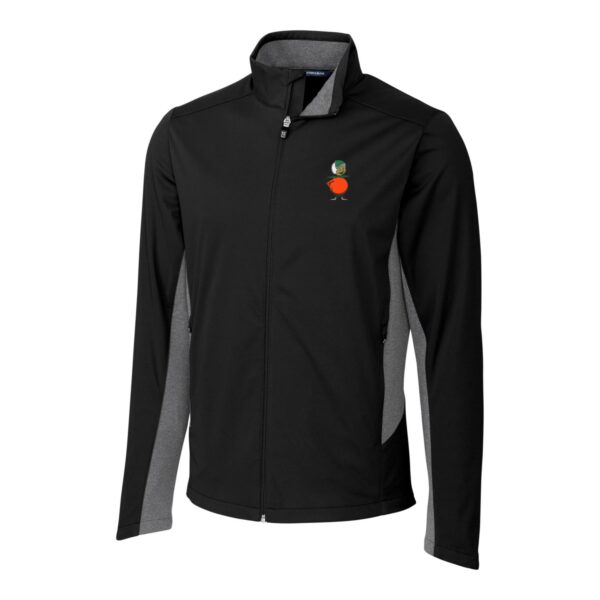 Men's Cutter & Buck Black UCF Knights Navigate Softshell Full-Zip Jacket - Image 6