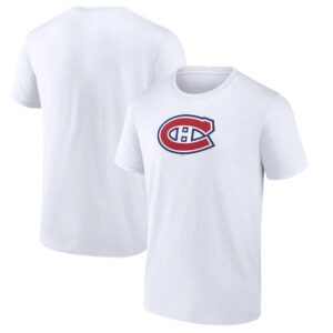 Men's White Montreal Canadiens Team Primary Logo Graphic T-Shirt