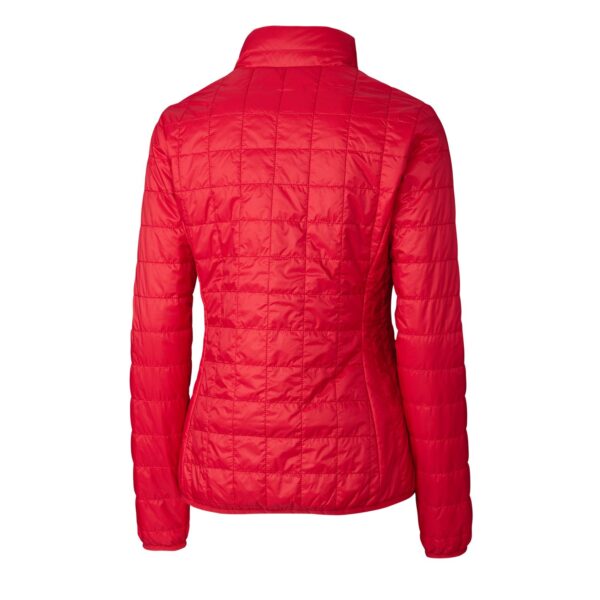 Women's Cutter & Buck Blue Atlanta Braves City Connect Evoke Hybrid Eco Softshell Recycled Full-Zip Hooded Jacket - Image 4