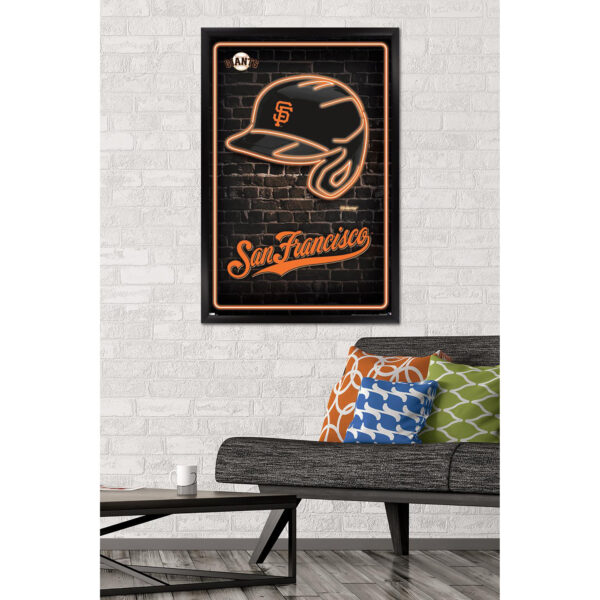 San Francisco Giants 24.25" x 35.75" Framed Team Poster - Image 6
