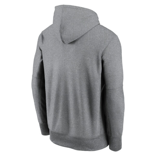 Men's Nike Heather Charcoal Detroit Tigers Therma Fleece Pullover Hoodie - Image 7