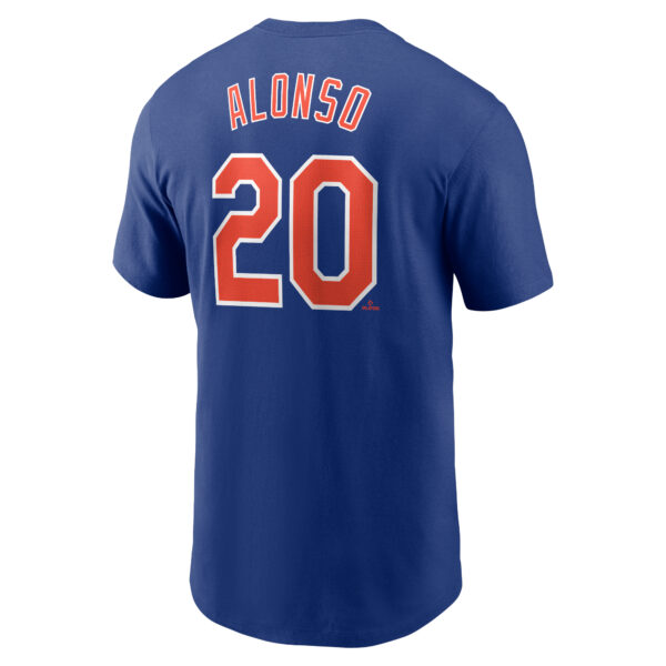Men's Nike Pete Alonso Royal New York Mets Fuse Name & Number T-Shirt - Image 7