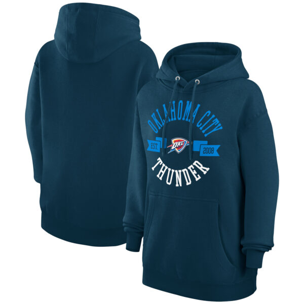 Women's G-III 4Her by Carl Banks  Navy Oklahoma City Thunder City Pullover Hoodie - Image 5