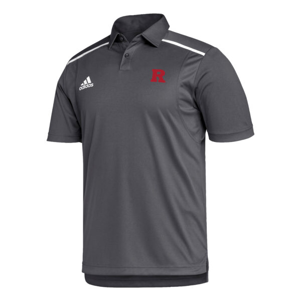 Men's adidas Gray Rutgers Scarlet Knights Team Issue Polo - Image 7