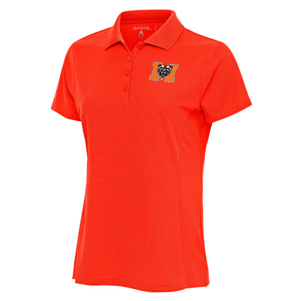 Women's Antigua  Orange Mercer Bears Legacy Pique Polo