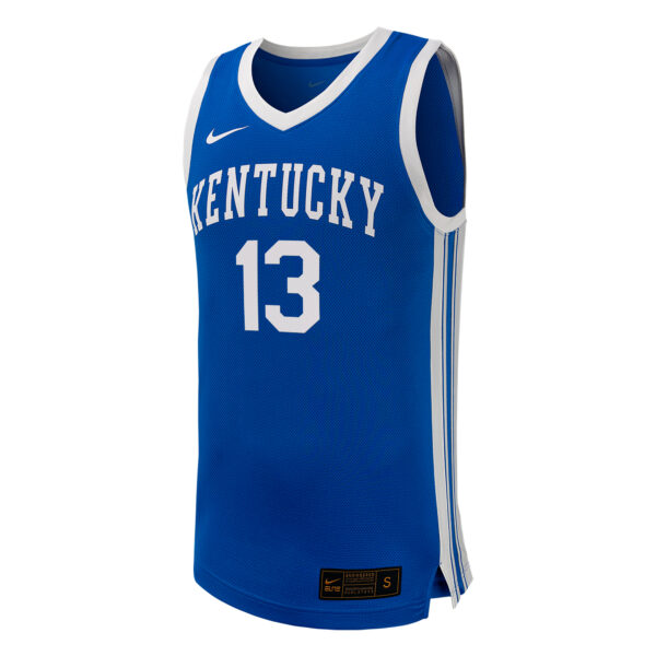 Men's Nike Grant Darbyshire Royal Kentucky Wildcats NIL Basketball Replica Player Jersey - Image 9