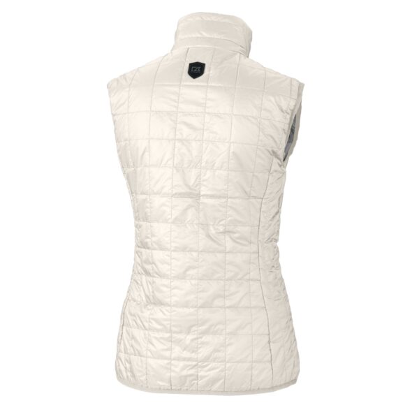 Women's Cutter & Buck Oatmeal Reading Fightin Phils Rainier PrimaLoft Eco Insulated Full-Zip Puffer Vest - Image 7