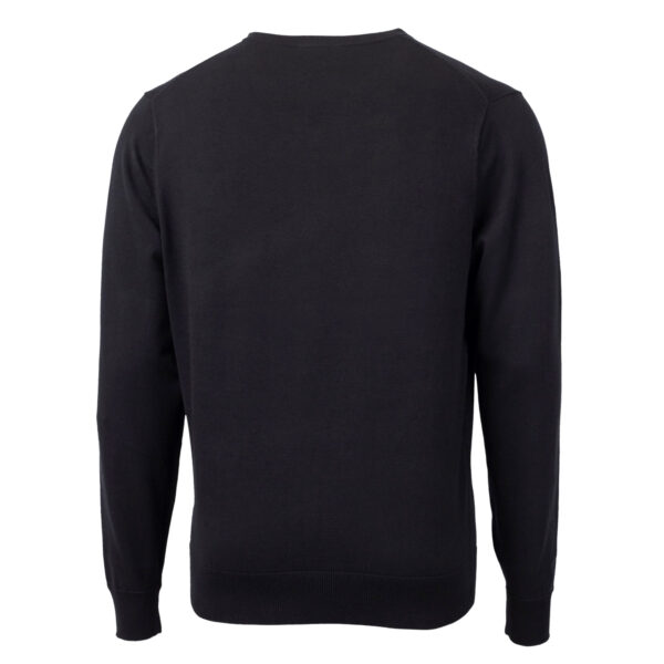 Men's Cutter & Buck Black Dayton Dragons Lakemont Tri-Blend V-Neck Pullover Sweater - Image 7