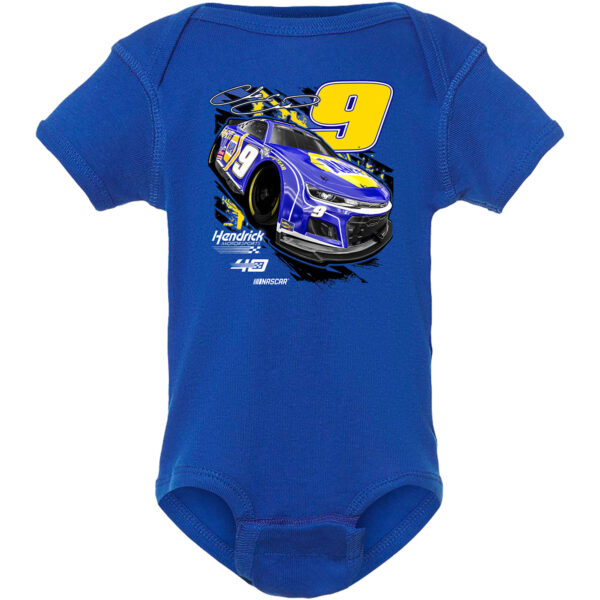 Newborn & Infant Hendrick Motorsports Team Collection  Royal Chase Elliott Bodysuit - Image 3