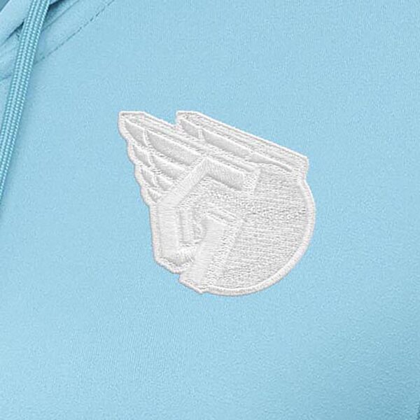 Women's Antigua  Powder Blue Cleveland Guardians Advance Full-Zip Hoodie - Image 5
