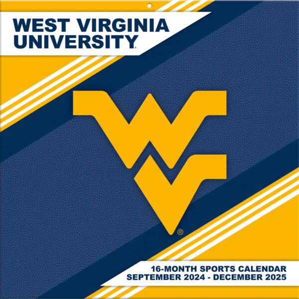 West Virginia Mountaineers 2024-2025 12” x 12” Team Wall Calendar