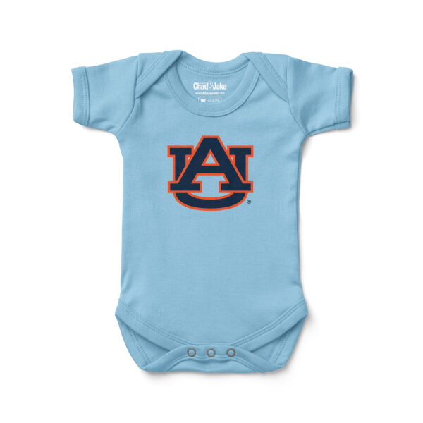 Infant Chad & Jake Light Blue Auburn Tigers Primary Logo Bodysuit