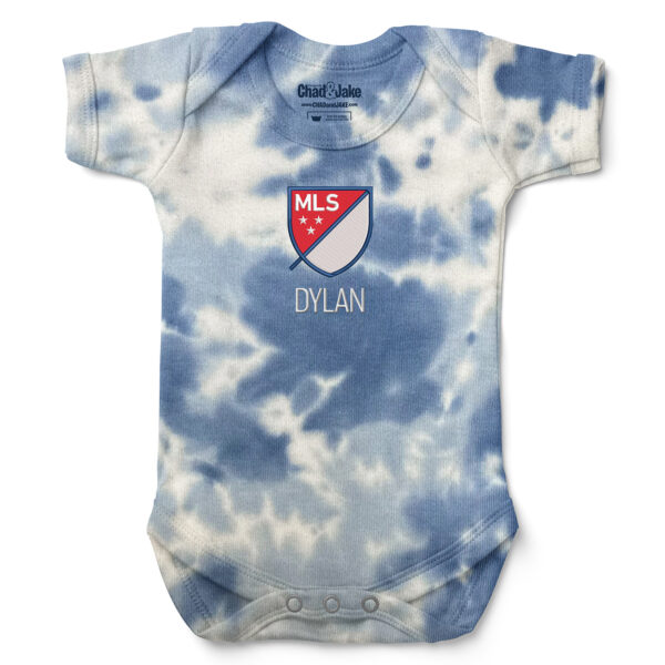 Infant Chad & Jake Blue MLS Logo Personalized Bodysuit