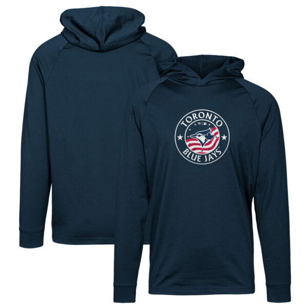 Men's Levelwear Navy Toronto Blue Jays Dimension Platoon Pullover Hoodie