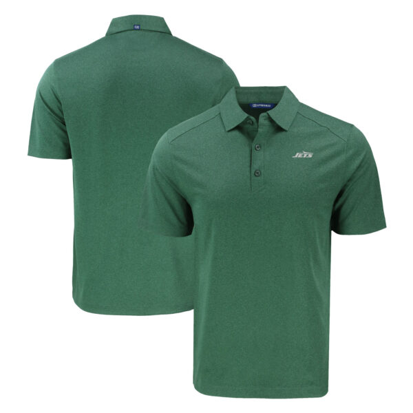 Men's Cutter & Buck Heather Green New York Jets Primary Logo Forge Eco Stretch Recycled Polo - Image 10