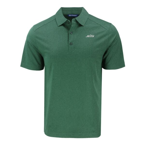 Men's Cutter & Buck Heather Green New York Jets Primary Logo Forge Eco Stretch Recycled Polo - Image 11
