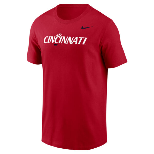 Men's Nike Red Cincinnati Bearcats Logo T-Shirt - Image 6