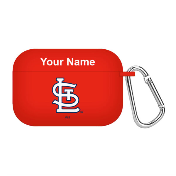 St. Louis Cardinals Personalized Silicone AirPods Pro Case Cover