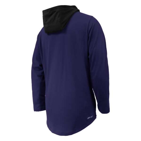 Youth Nike Purple Clemson Tigers Sideline Performance Long Sleeve Hoodie T-Shirt - Image 7