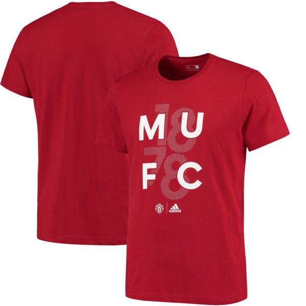 Men's adidas Red Manchester United GR Go T-Shirt - Image 7