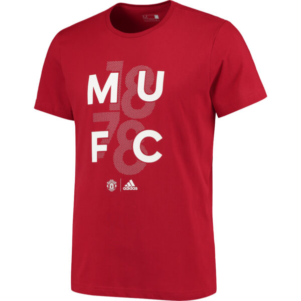 Men's adidas Red Manchester United GR Go T-Shirt - Image 8