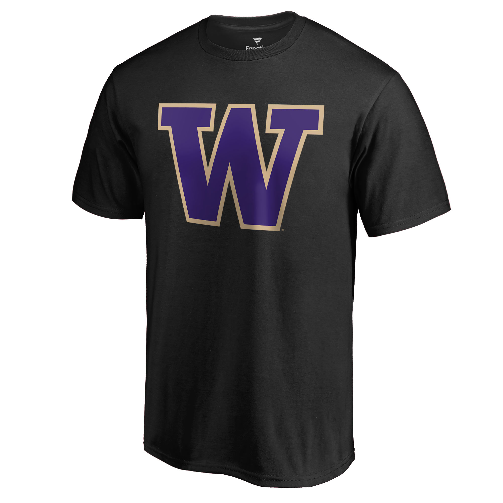 Men's Black Washington Huskies Primary Logo T-Shirt - Image 3