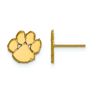 Women's Clemson Tigers Gold Plated XS Post Earrings