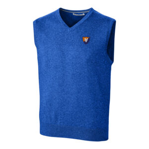 Men's Cutter & Buck Blue Illinois Fighting Illini Lakemont Vault Logo Vest