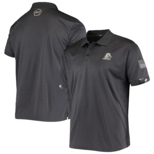 Men's Colosseum Charcoal Oregon Ducks OHT Military Appreciation Digital Camo Polo