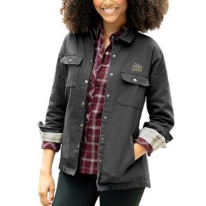 Women's Charcoal Drexel Dragons Boulder Full-Snap Shirt Jacket